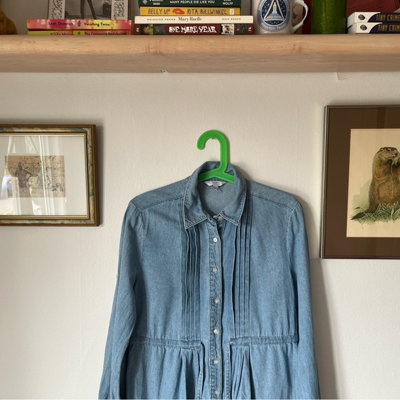 Alfred Sung denim dress 90s vintage boho - Picture 2 of 10